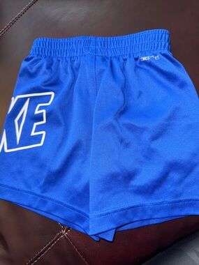 Nike Royal Blue Athletic Shorts with White Logo